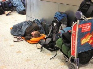 Nachtruhe am Flughafen in Sydney